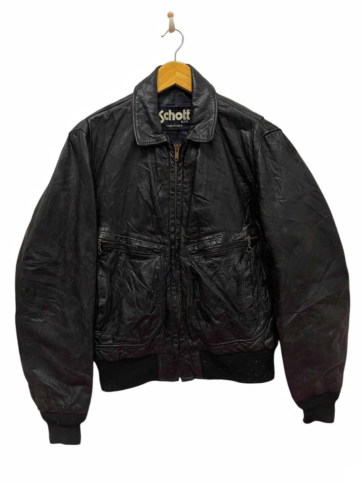 Schott Schott 681 Highwayman Leather Jacket | Grailed