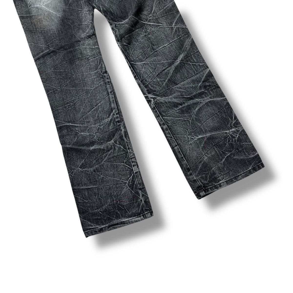 Hysteric Glamour Flared🔥Avail Avantgarde Scratches Artistik 3D Effect Denim Size US 30 / EU 46 - 9 Thumbnail