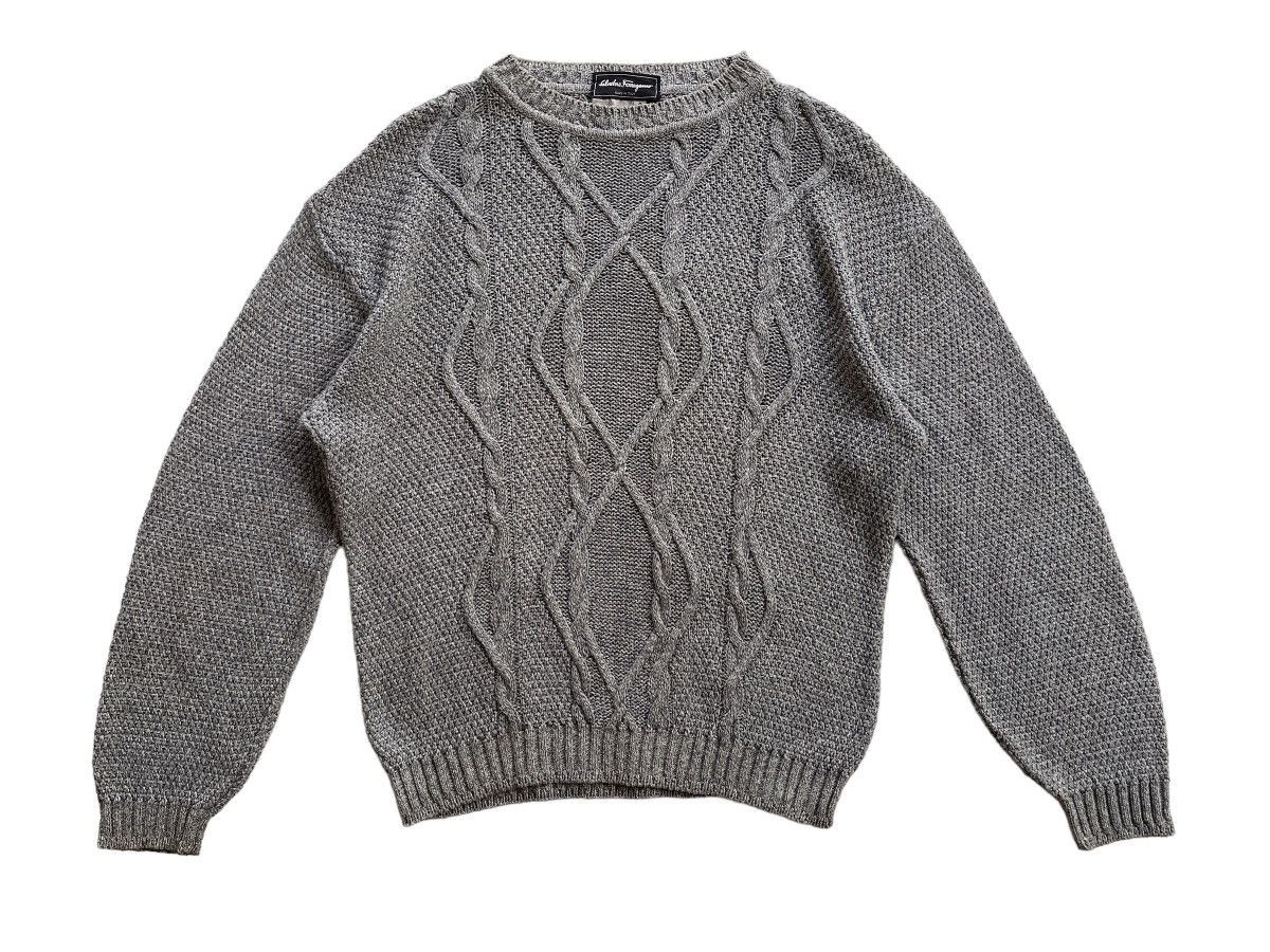 Salvatore Ferragamo Salvatore Ferragamo Cable Knitted Pullover Sweater Size US S / EU 44-46 / 1 - 3 Thumbnail