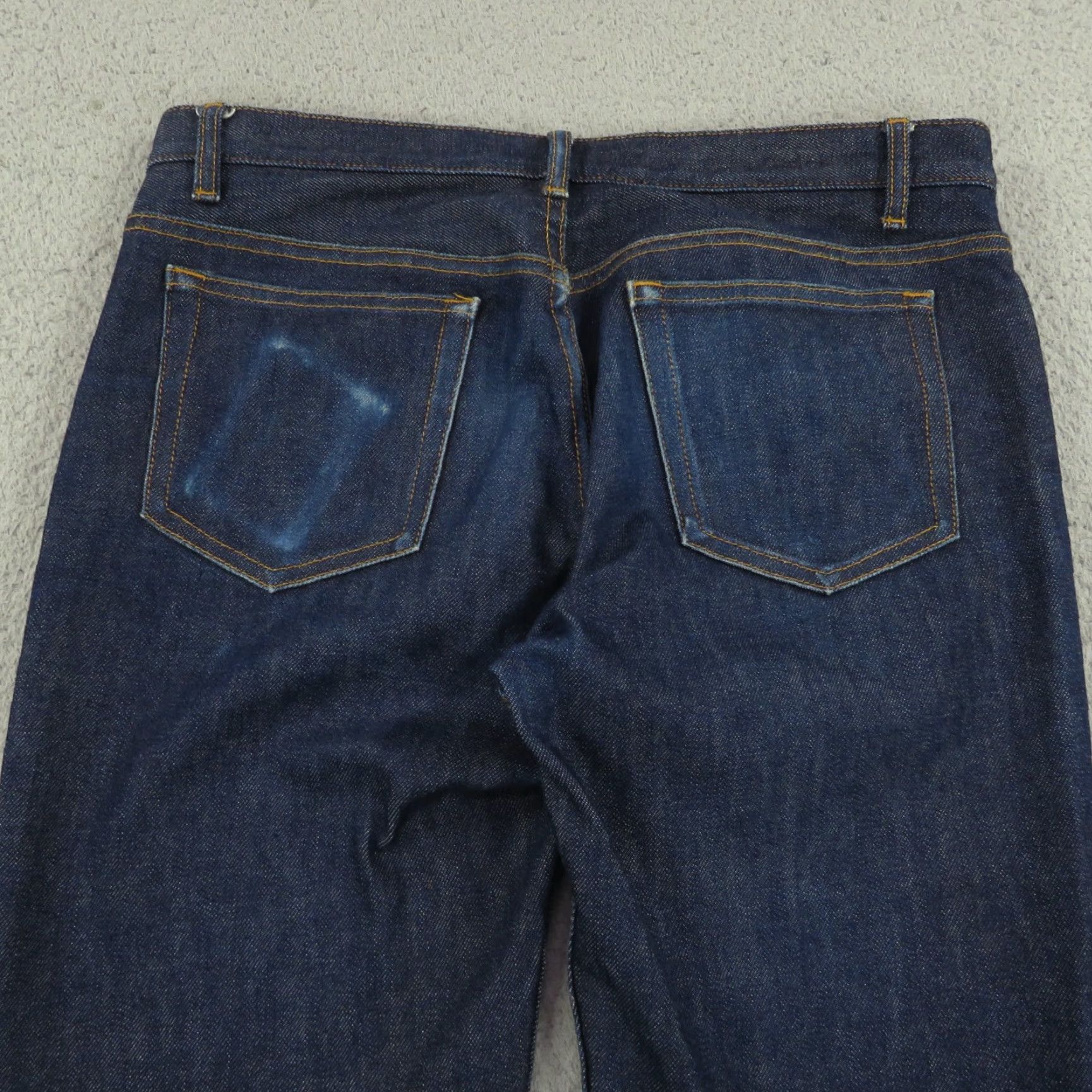 Denime APC Jeans Mens 31 Petit Standard Dark Raw Indigo Denim Blue Slim 32x32 5-Pocket Jeans Womens? Size US 31 - 4 Thumbnail