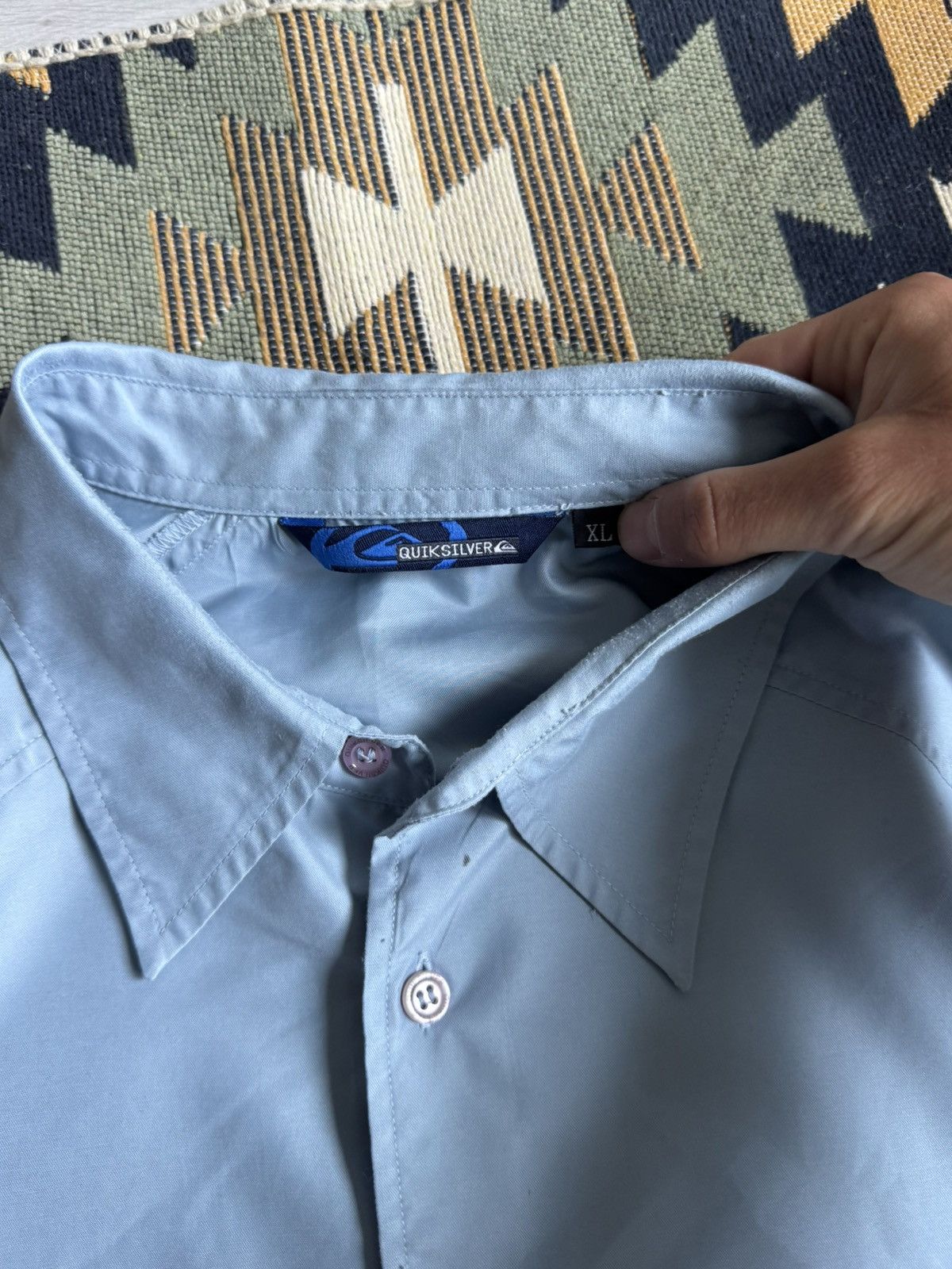 Quiksilver Vintage Quiksilver Sleeve less Logo Button Up Shirt Size US XL / EU 56 / 4 - 10 Thumbnail