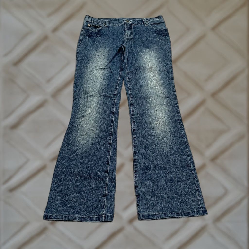 Vintage Okie Dokie Jeans Womens Bootcut Denim 28 Blue 100% Cotton Mid Rise 29x28 Casual Size 28" / US 6 / IT 42 - 1 Thumbnail
