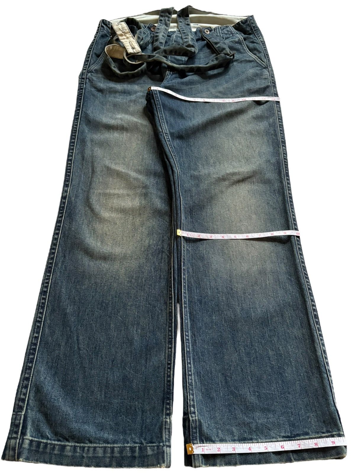 Gap Vintage Gap Mud Wash Suspenders Style Loose Baggy Jeans Size US 38 / EU 54 - 15 Thumbnail