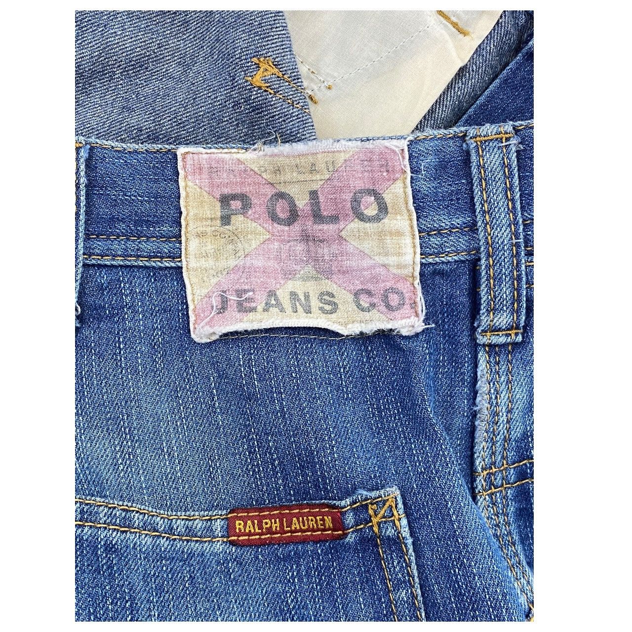 Polo Ralph Lauren Vintage Polo Laph Lauren 3 Quarter Blue Wash Carpenter Jeans Size US 33 - 17 Thumbnail