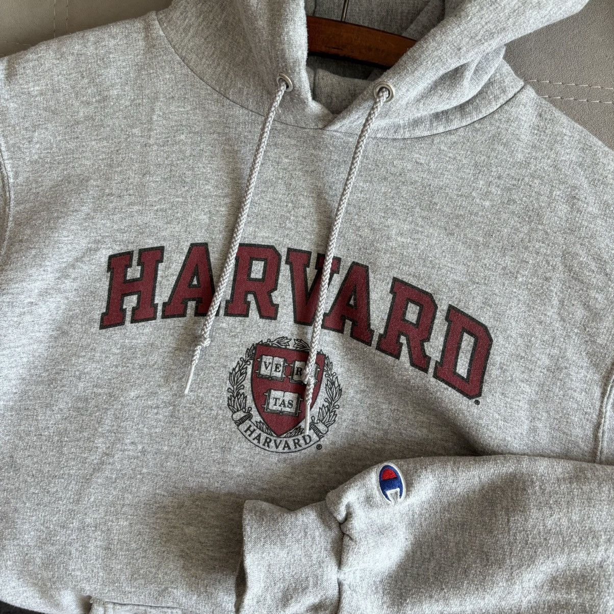 Champion Harvard Vintage Vintage boxy Harvard x Champion hoodie Grailed