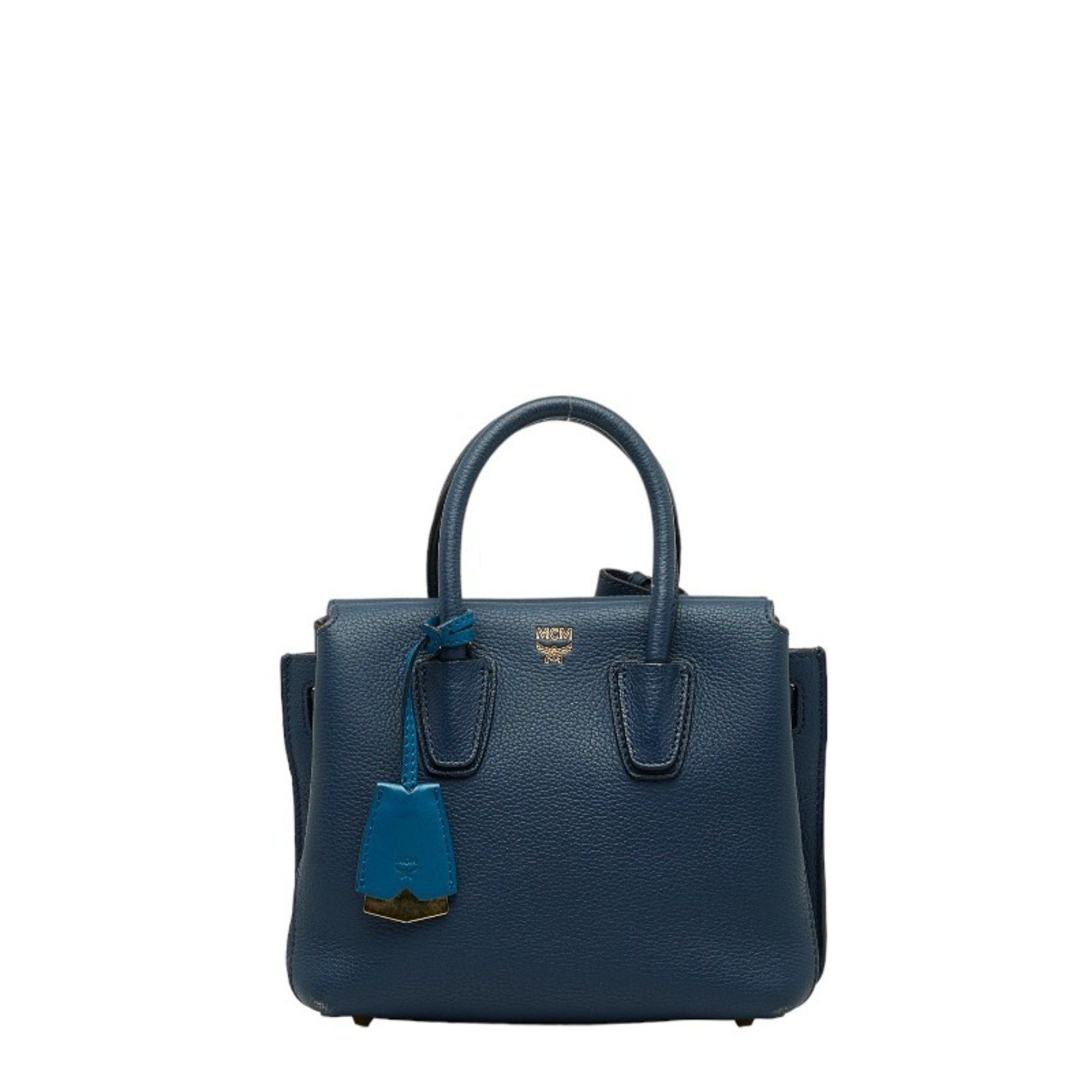 image of MCM Milla Handbag in Blue, Women's
