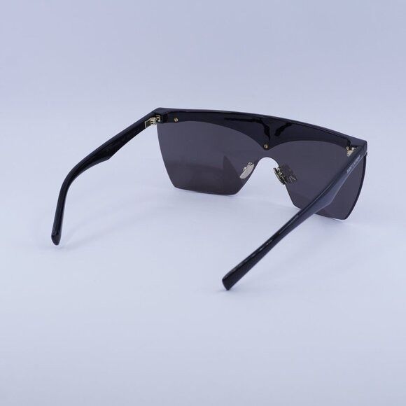 Saint Laurent Paris Saint Laurent SL614MASK 001 Sunglasses Black Shield Frame Size ONE SIZE - 5 Thumbnail