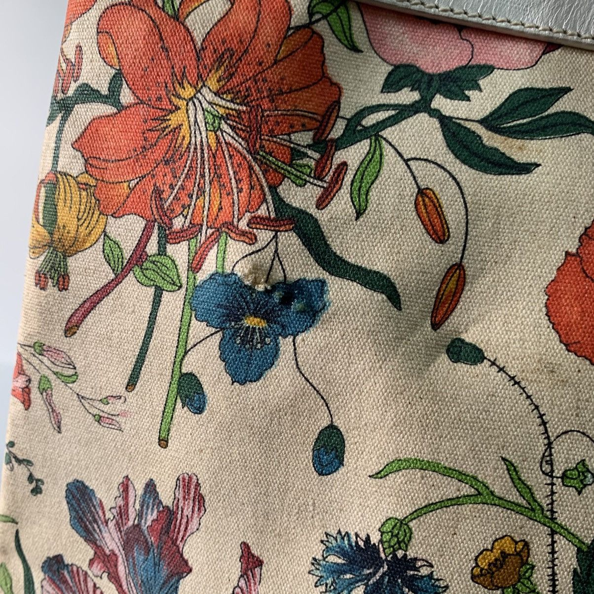 Gucci Gucci Floral Vintage Large Shoulder Bag Size ONE SIZE - 13 Thumbnail
