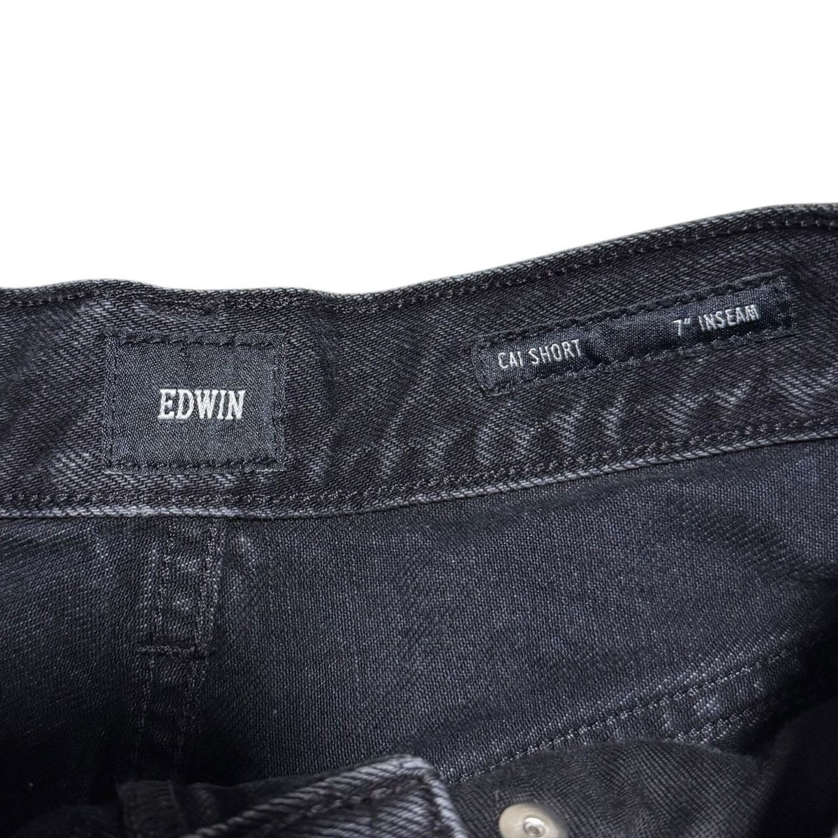 Edwin Edwin Cai Short Black 6” Inseam Cut Off Shorts Women’s 27” Size 27" / US 4 / IT 40 - 4 Thumbnail