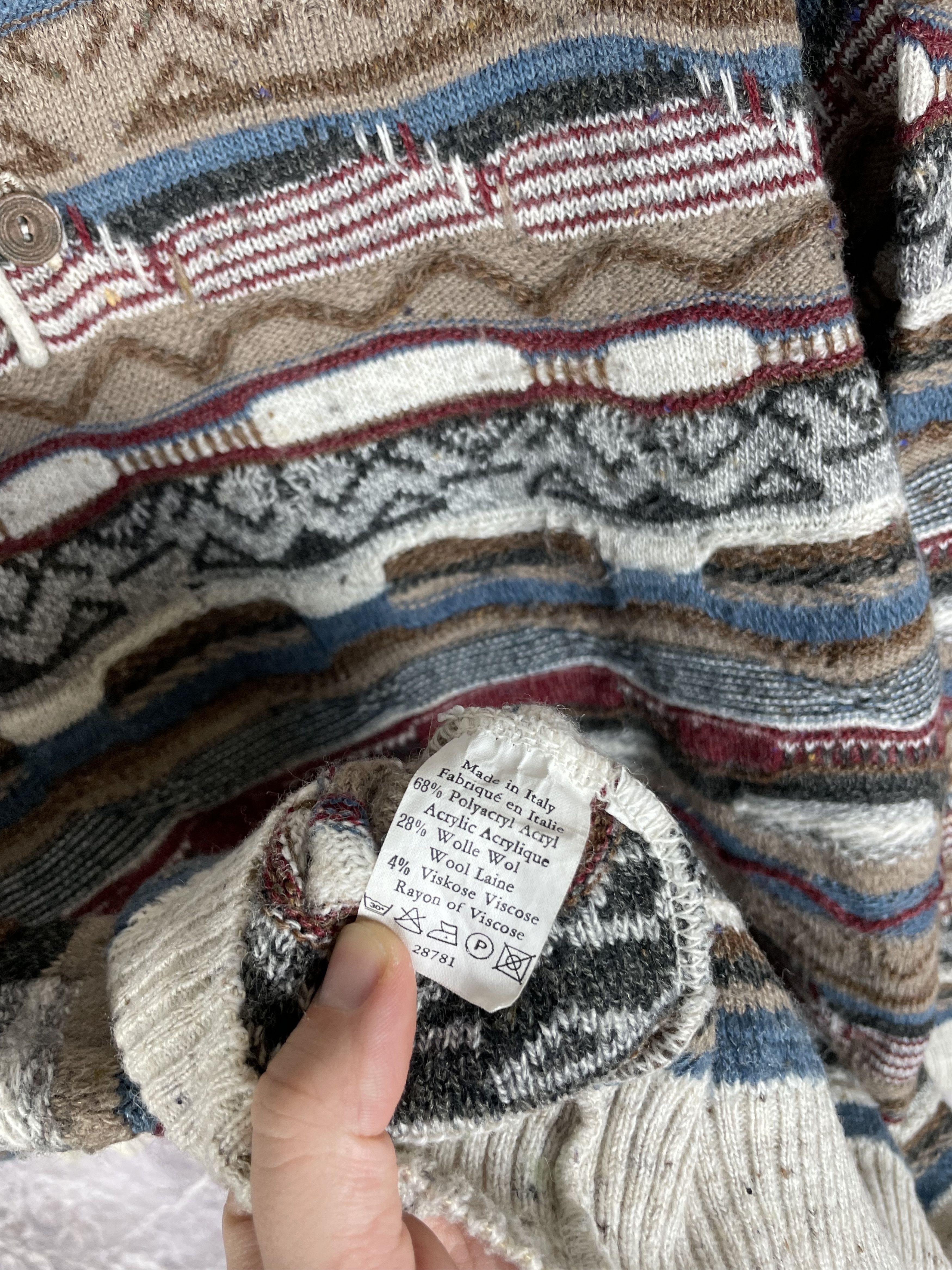 Vintage Vintage wool knit grandpa sweater Coogi style cozy Size US M / EU 48-50 / 2 - 5 Thumbnail