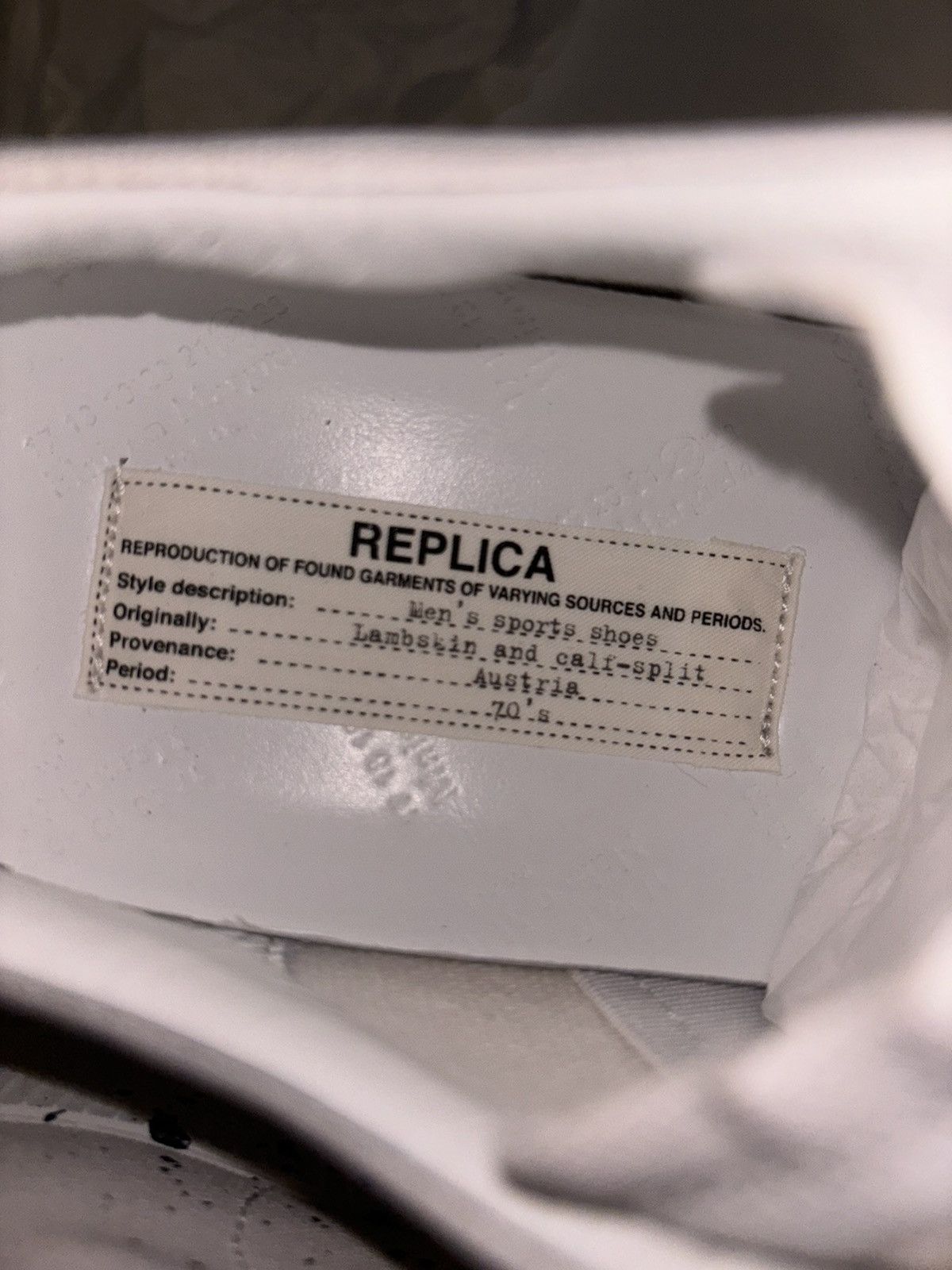 Maison Margiela Maison Margiela Replica 'Paint Splatter - White Black' Size US 7 / EU 40 - 11 Thumbnail