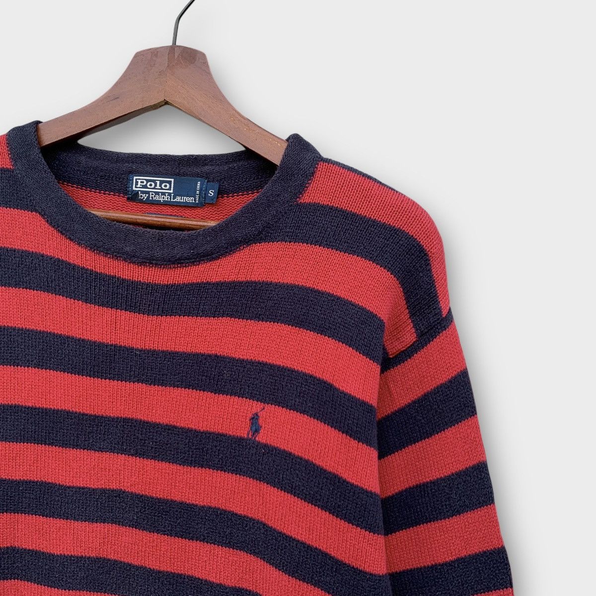 Polo Ralph Lauren × Vintage Vintage 90s Polo Ralph Lauren Striped Kurt Cobain Style Size M / US 6-8 / IT 42-44 - 4 Thumbnail