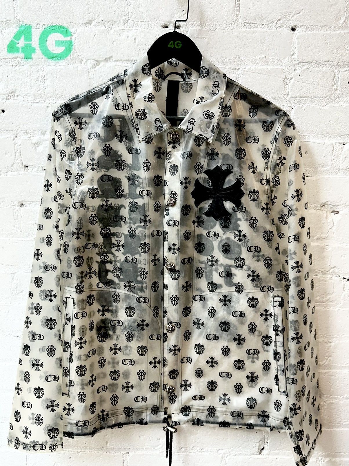 Chrome Hearts CHROME HEARTS RARE!! CLEAR SEE THROUGH COACHES JACKET M L Size US M / EU 48-50 / 2 - 3 Thumbnail