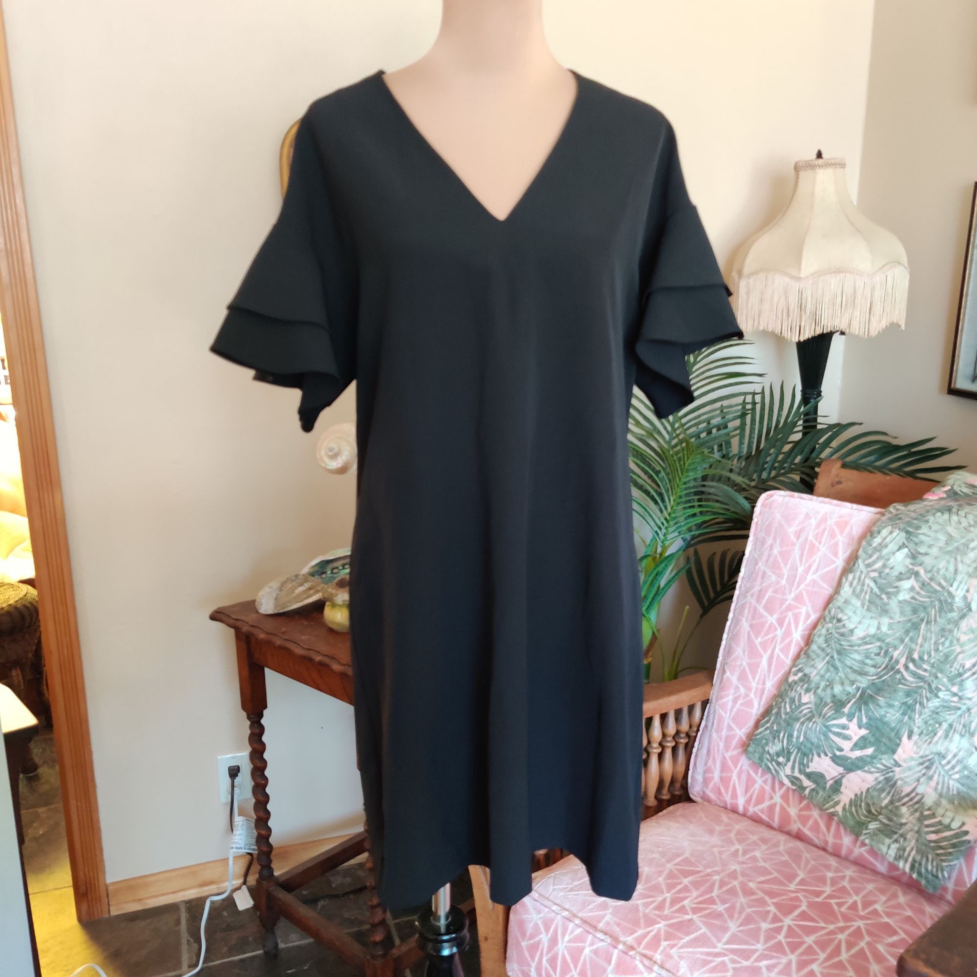 Other Seed Heritage Womens Shift Dress Short Ruffle Bell Sleeve Ca Size XL / US 12-14 / IT 48-50 - 7 Thumbnail