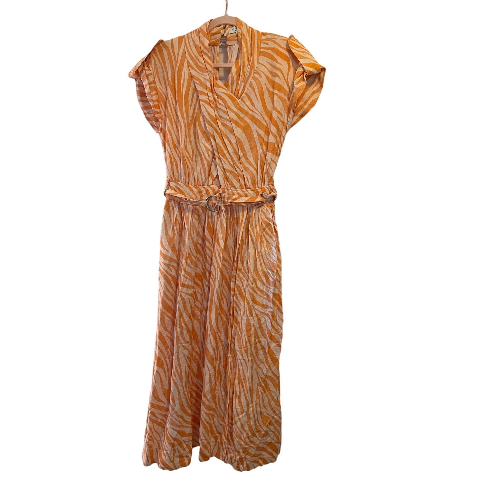 Derek Lam 10 Crosby Derek Lam Collective, Cross Front Midi Dress, size: 46 Size L / US 10 / IT 46 - 6 Thumbnail