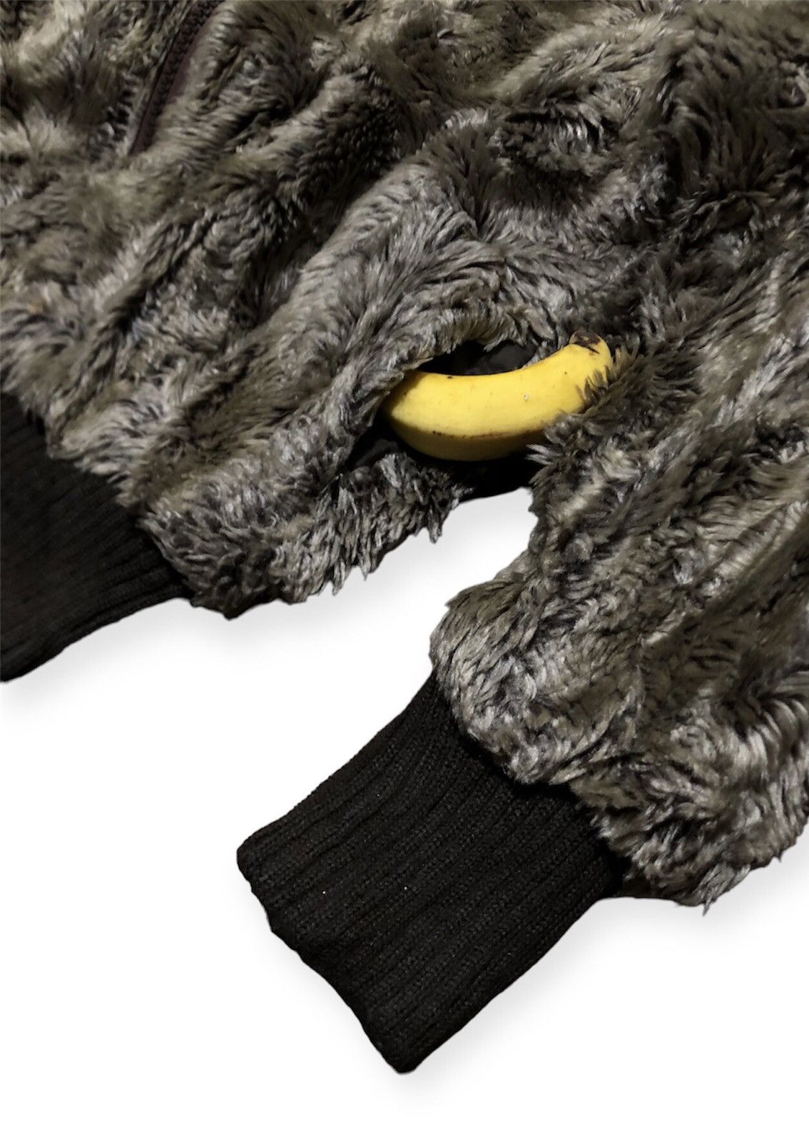 Vintage Vintage 80s Fur Bomber Jacket Iconic Design Size M / US 6-8 / IT 42-44 - 3 Thumbnail