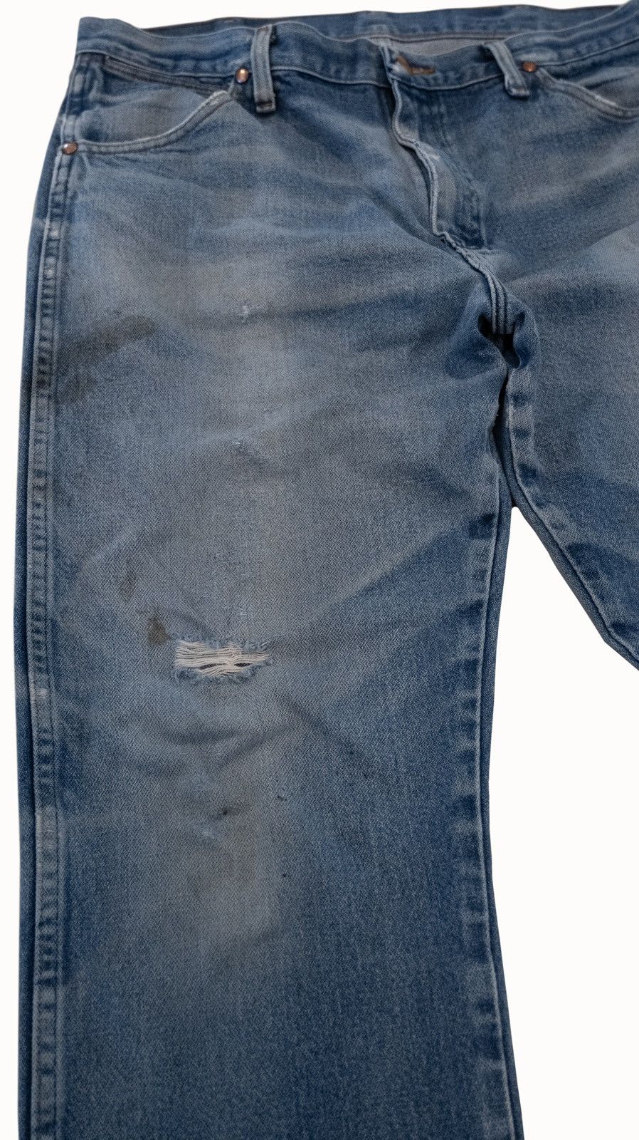 Wrangler Distressed Wrangler Jeans Size US 36 / EU 52 - 4 Thumbnail