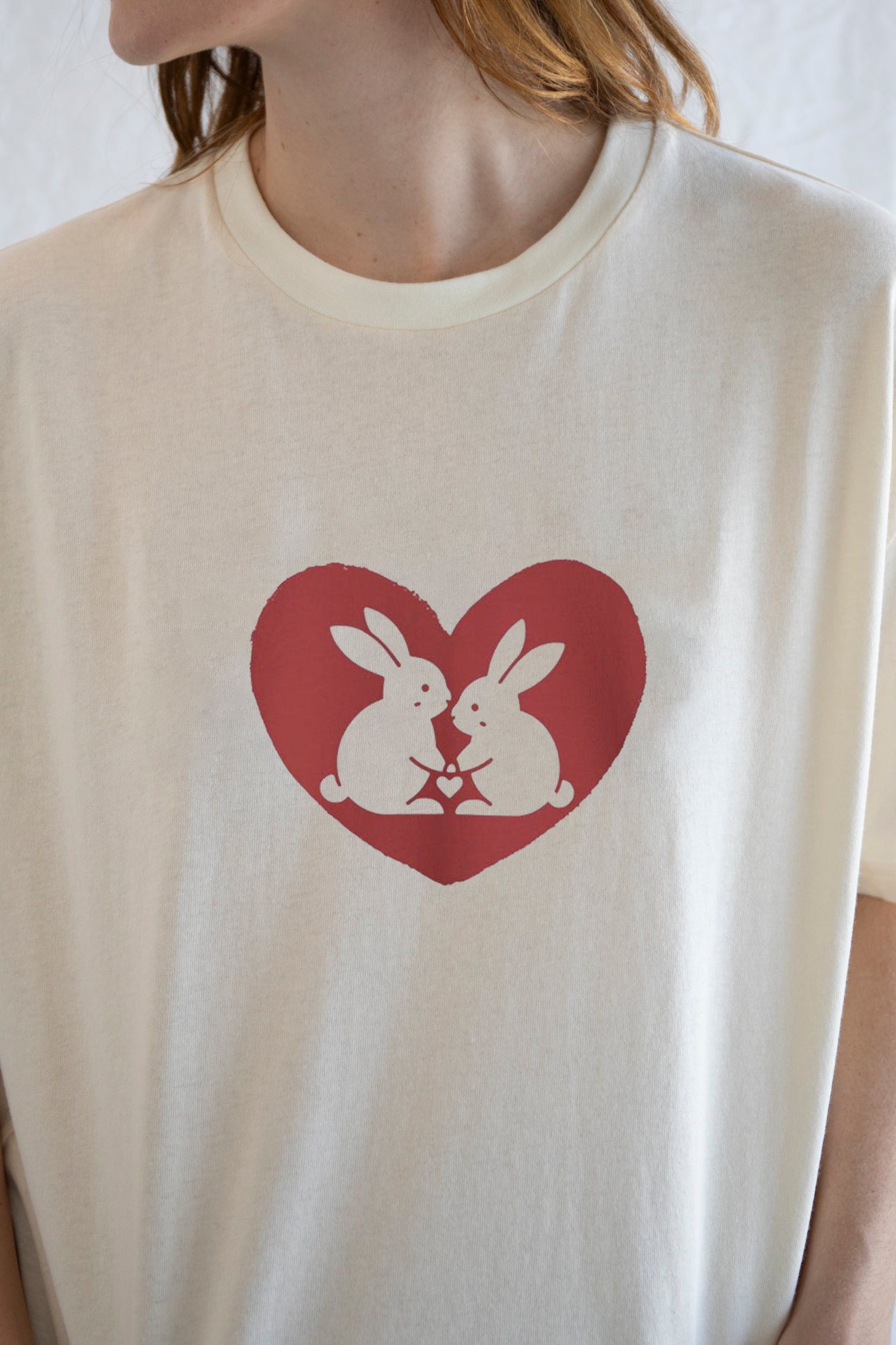 Vintage Bunny Graphic T-Shirt – Playful Streetwear Size S / US 4 / IT 40 - 3 Thumbnail