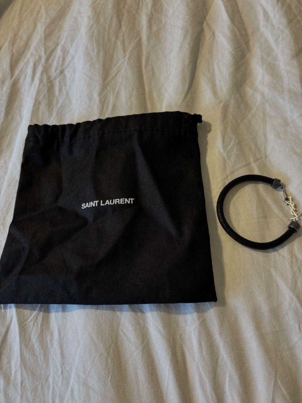 Saint Laurent Paris Black Saint Laurent bracelet Size ONE SIZE - 2 Thumbnail