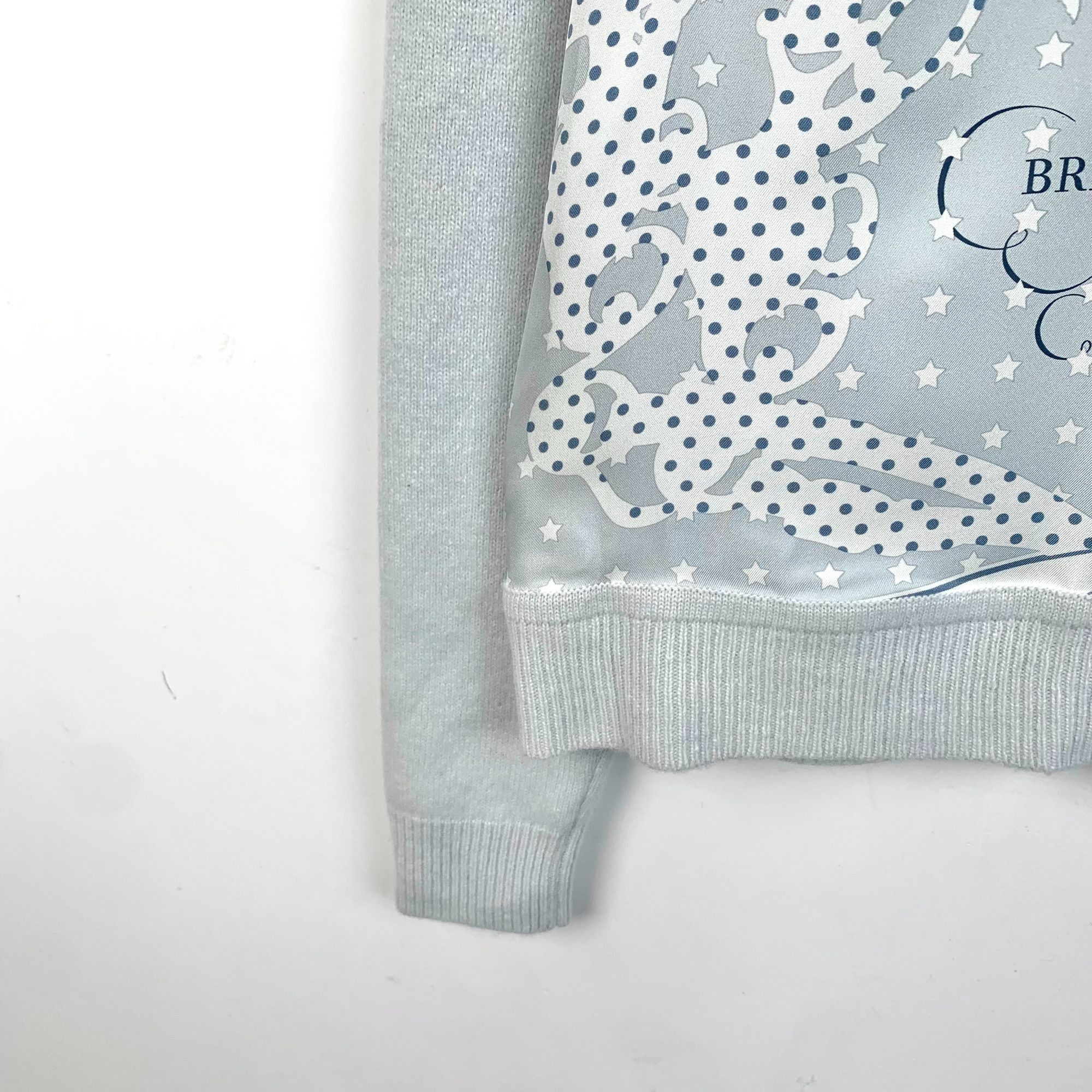 Hermes Hermès Brides De Gala Aqua Blue Wool & Silk Knit Sweater Siz Size S / US 4 / IT 40 - 7 Thumbnail