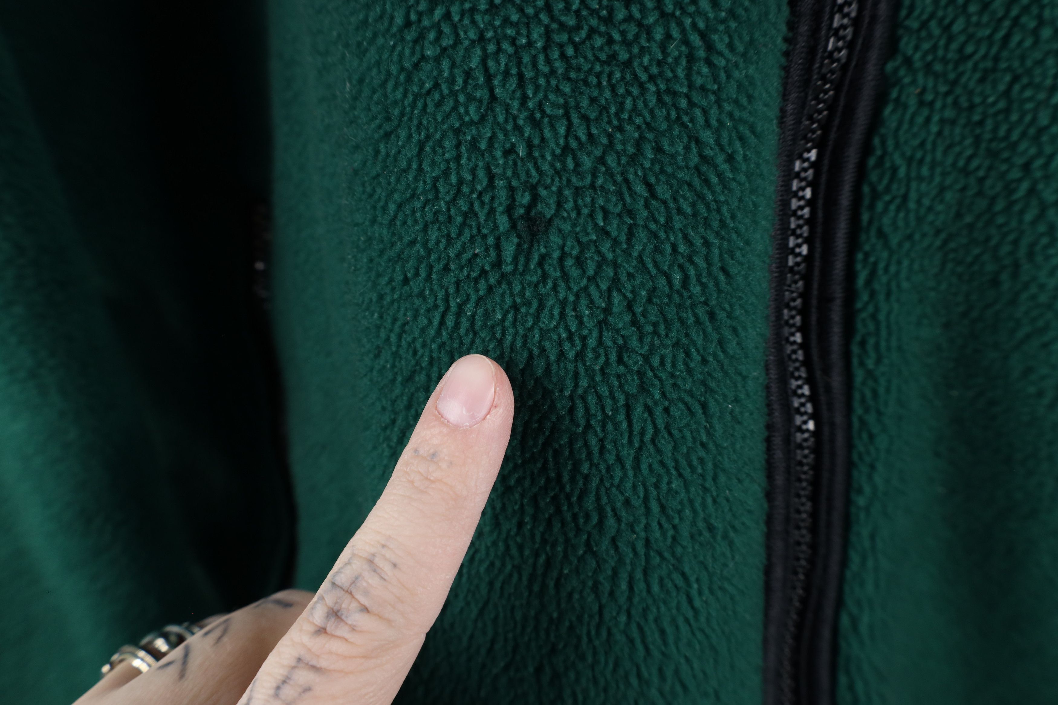 Rei × Vintage Vintage 90s REI Blank Full Zip Fleece Jacket Green USA Size US S / EU 44-46 / 1 - 5 Thumbnail