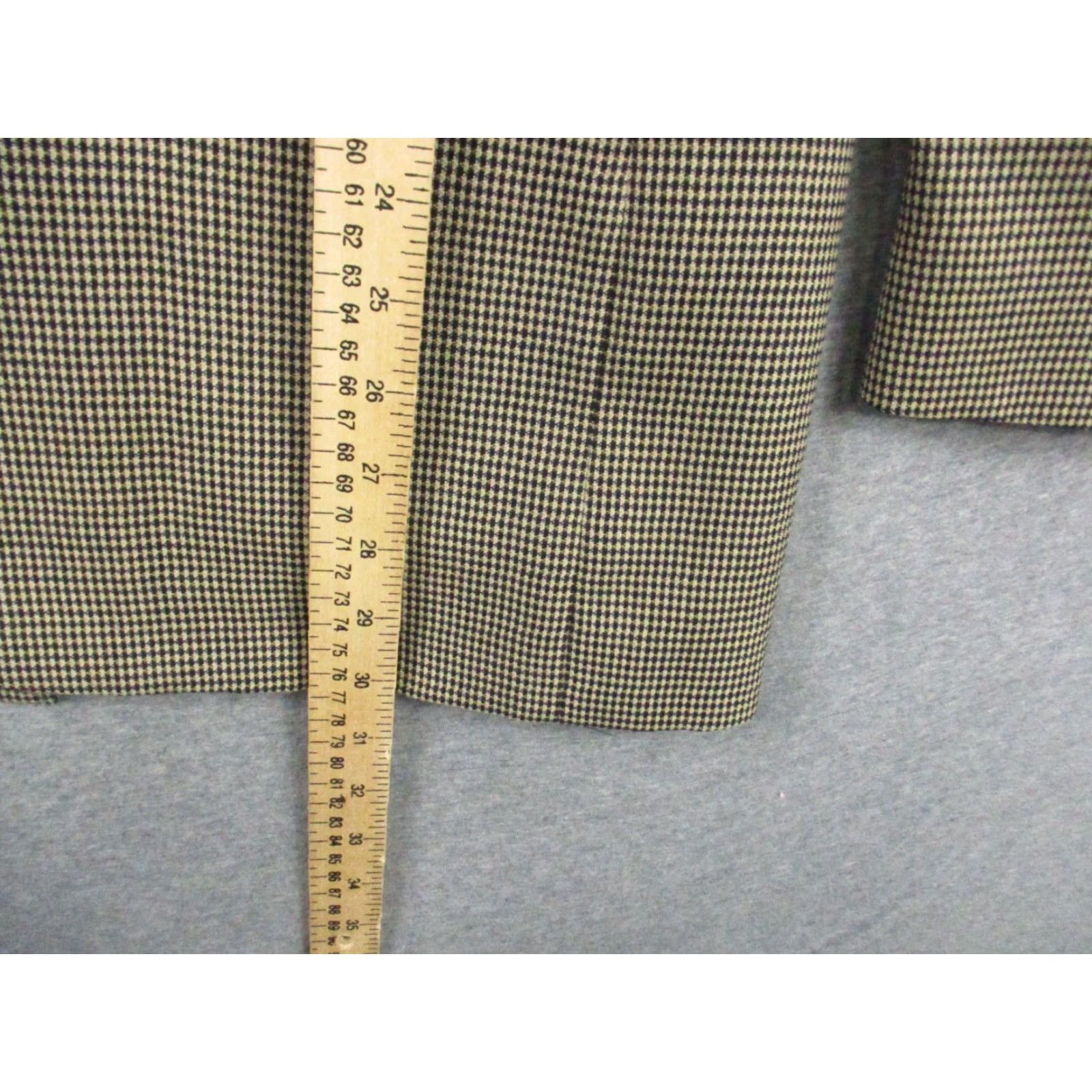 Vintage Vintage Ashford Lane Sportcoat Blazer Mens 40R Houndstooth Tan Brown Y2K Size 40R - 5 Thumbnail