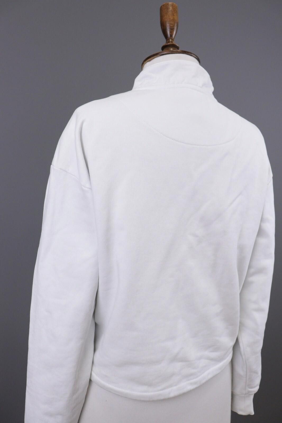 Karl Kani Karl Kani White 1/4 Zip Big Logo High Neck Sweater Size XS Size XS / US 0-2 / IT 36-38 - 12 Thumbnail