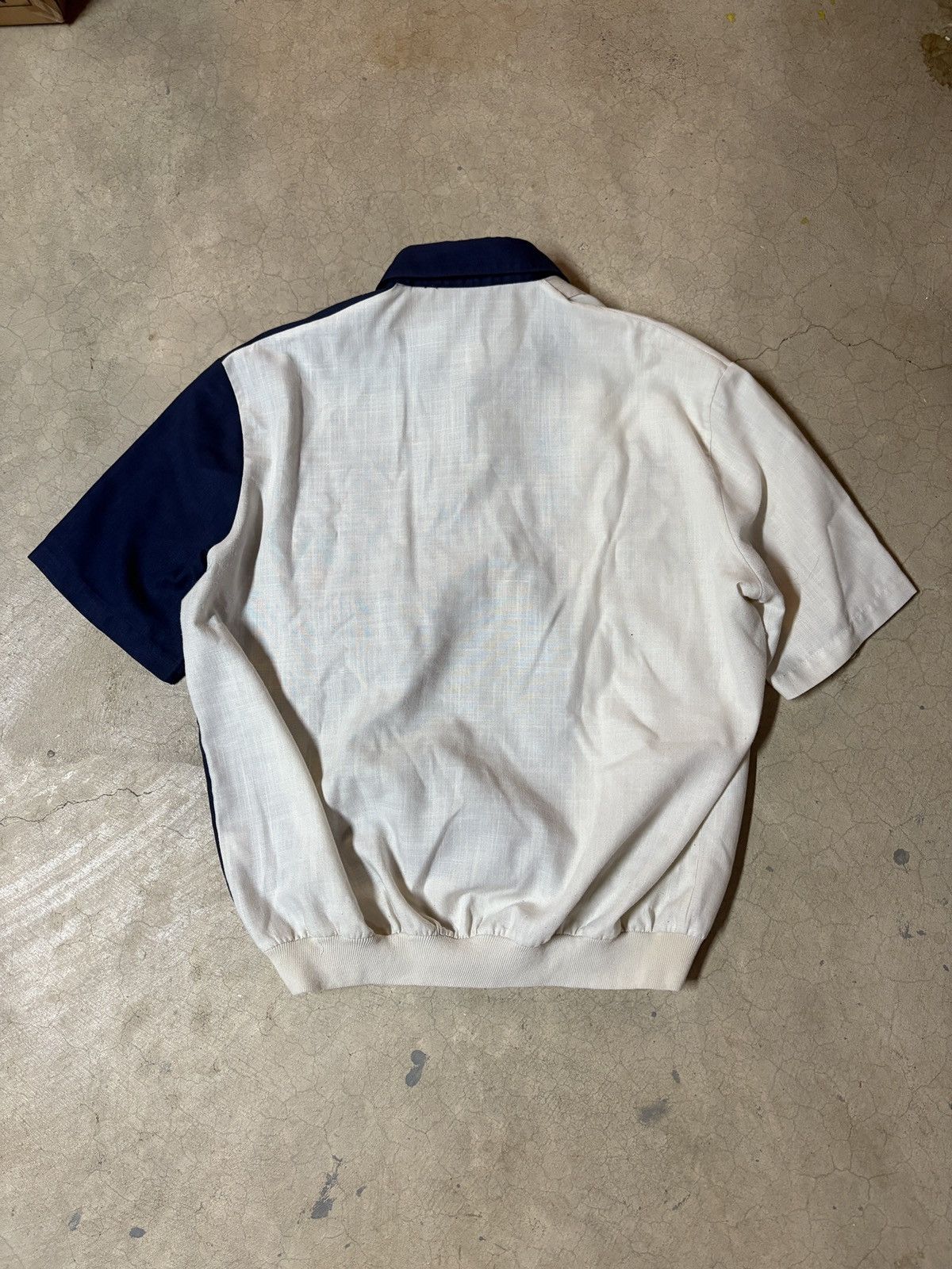 Other VTG 90s Alan Stuart Boxy Polo Shirt Made In USA Navy White Size US XL / EU 56 / 4 - 3 Thumbnail