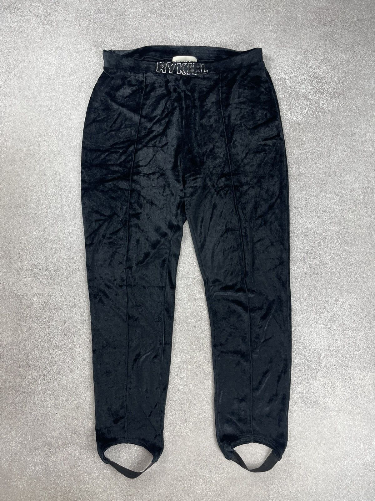 Sonia Rykiel Sonia Rykiel High-waisted Velvet Stirrup Pants Size 34" / US 12 / IT 48 - 1 Thumbnail