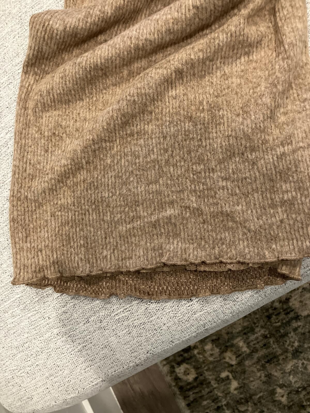 Other NIB Source Unknown Taupe Draped Knit Lounge Set Size ONE SIZE - 10 Thumbnail