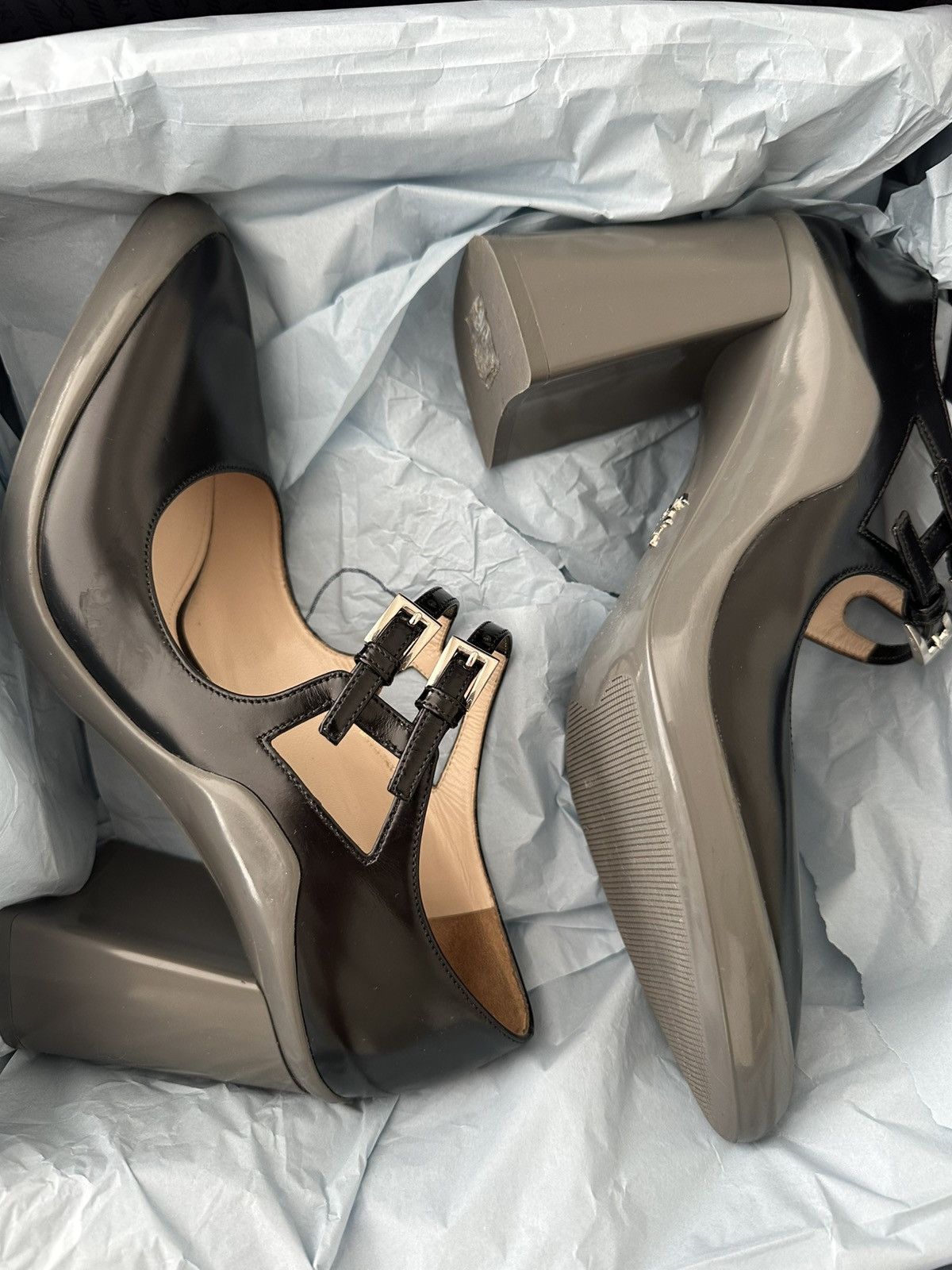 Prada Prada "Archive" 2015 Collectible Mary Jane Shoes Size US 8 / IT 38 - 9 Thumbnail