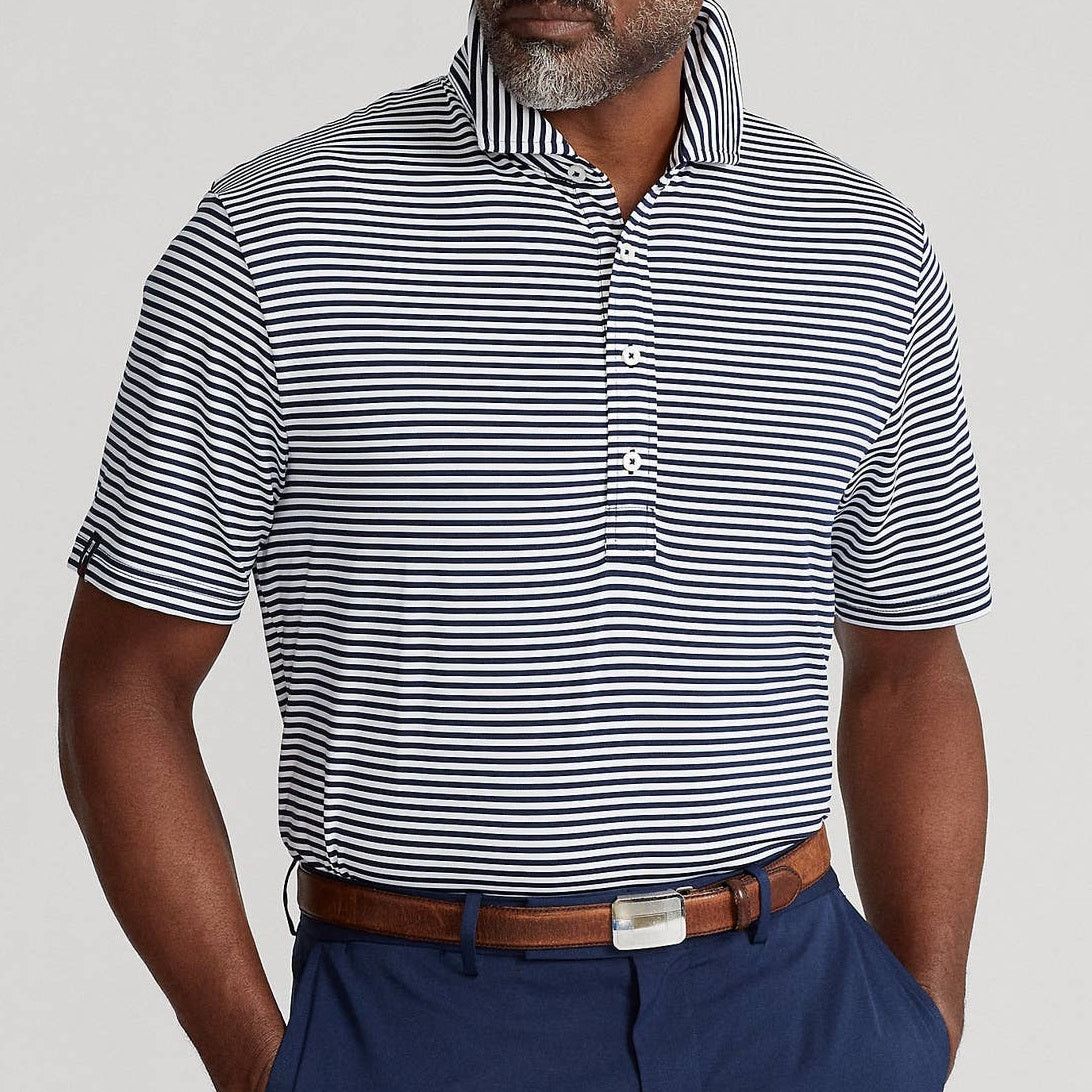 RLX Ralph Lauren RLX Ralph Lauren Golf Performance Polo Shirt XL Striped Size US XL / EU 56 / 4 - 1 Thumbnail