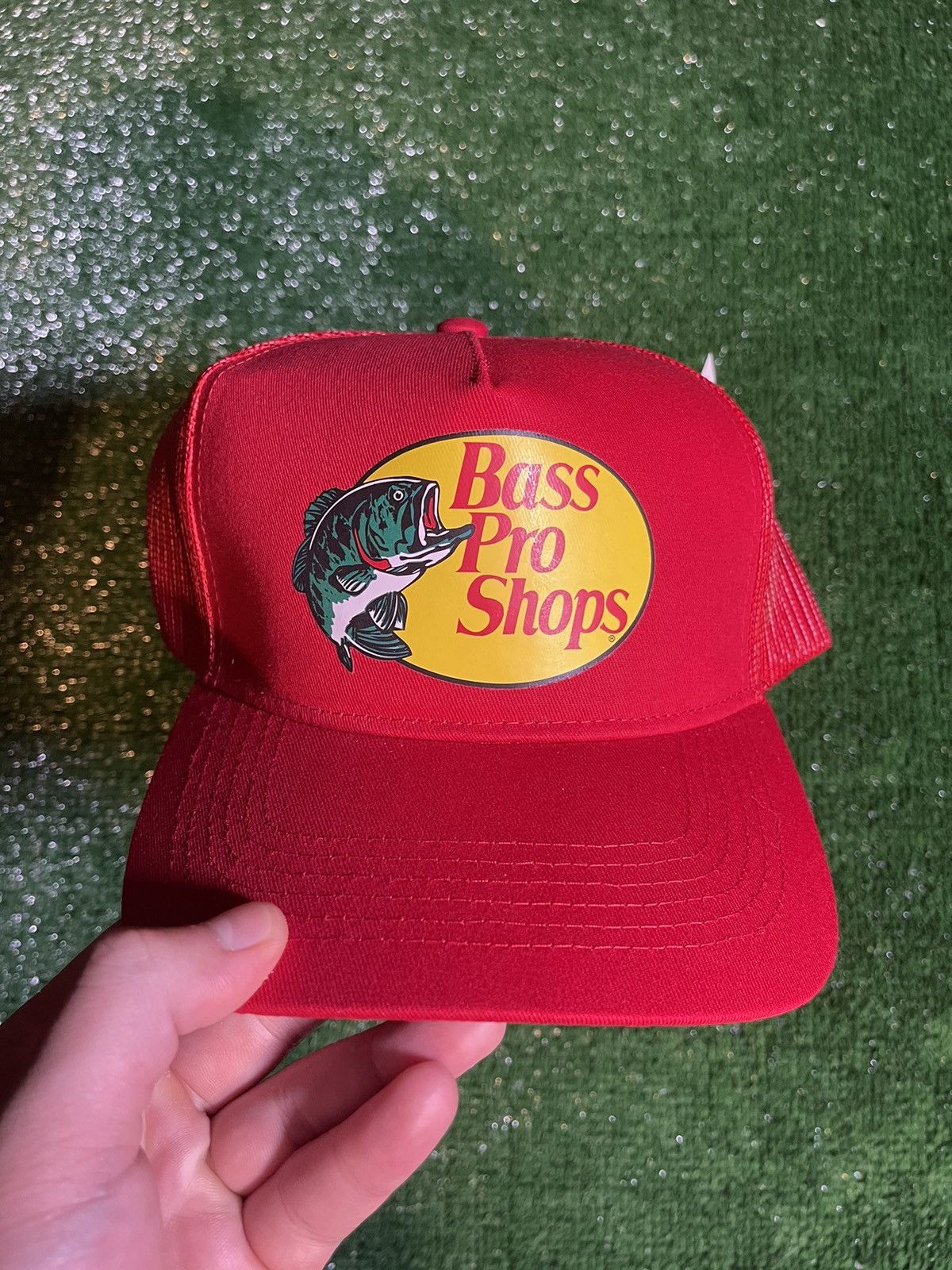 Bass Pro Shops Red Bass Pro Shop SnapBack Hat | Grailed