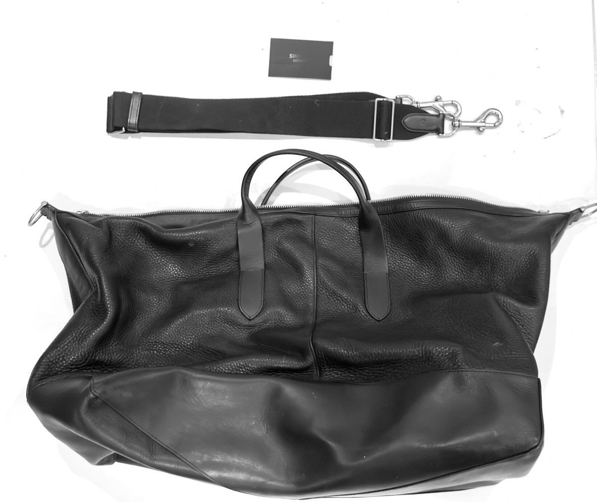 Shinola SHINOLA - black leather duffle, BRAND NEW, NEVER USED! Size ONE SIZE - 5 Thumbnail