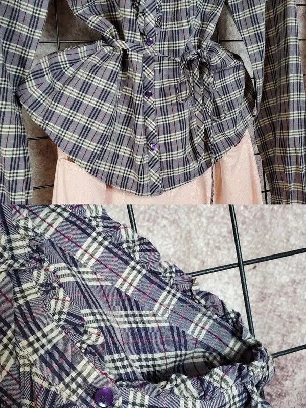 Burberry Burberry Purple Cotton Blend Embroidered Logo Shirt. Size S / US 4 / IT 40 - 8 Thumbnail