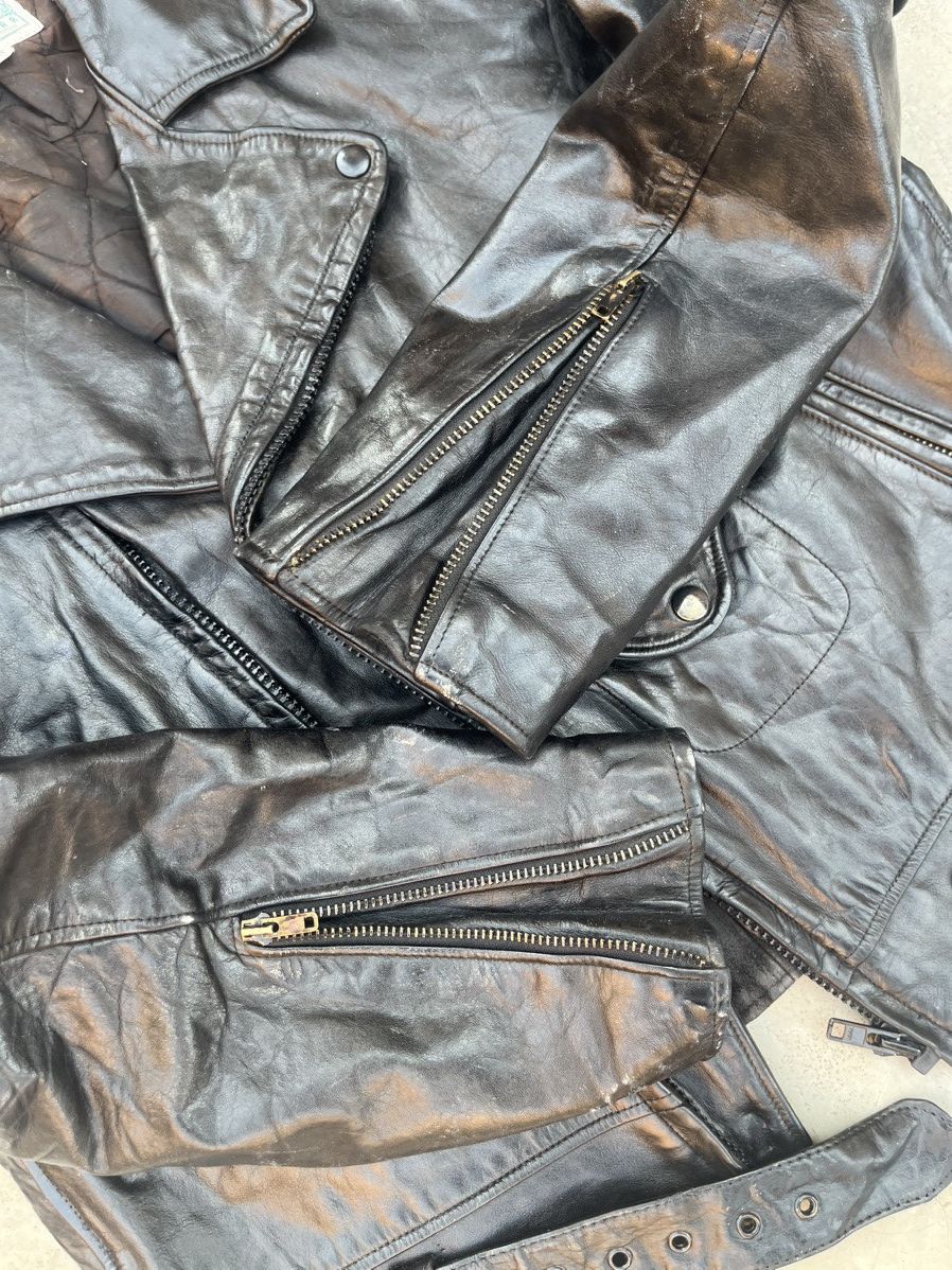 Vintage RARE 🔥 VINTAGE GOLDEN BEAR LEATHER JACKET Size US S / EU 44-46 / 1 - 8 Thumbnail