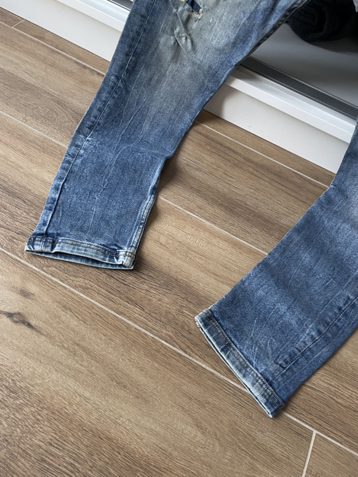 If Six Was Nine Distressed Ripped Skinny Slim Faded Washed Denim Jeans Drip Size US 30 / EU 46 - 4 Thumbnail
