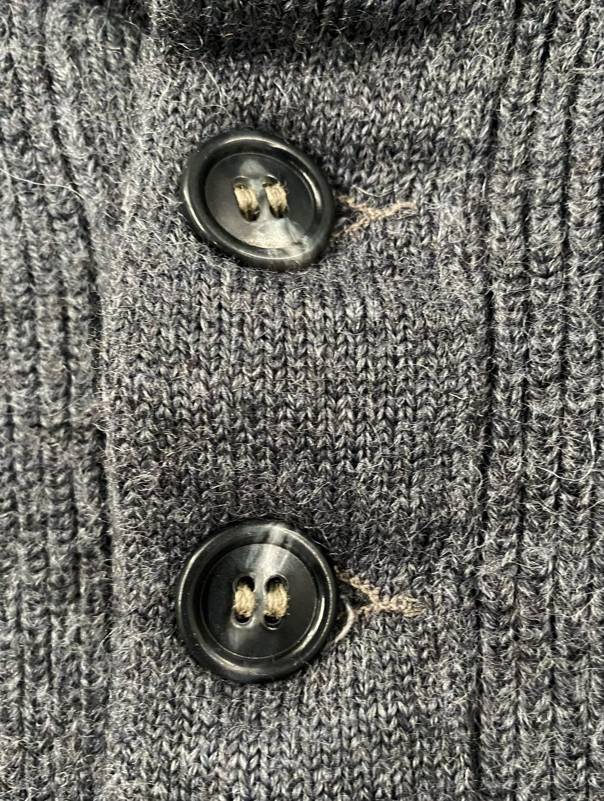 Vintage VTG Dark Grey Wool Blend Heavyweight Henley Sweater SZ XS Size US XS / EU 42 / 0 - 3 Thumbnail