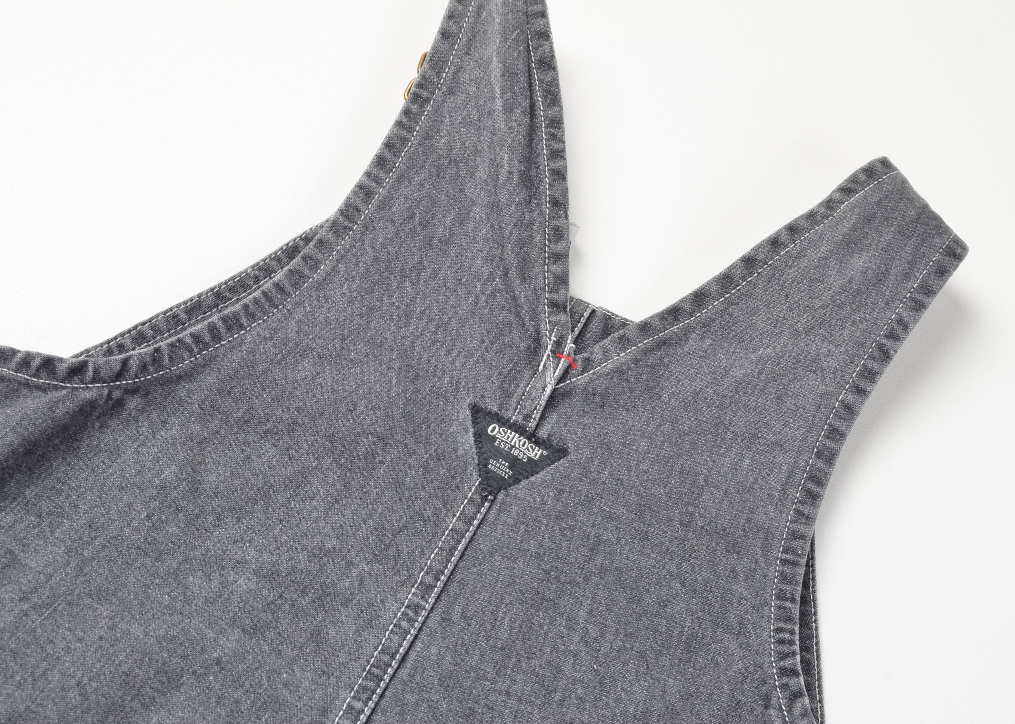 Oshkosh Oshkosh Bgosh Gray Denim Overalls Boys 5 Size 22" - 8 Thumbnail