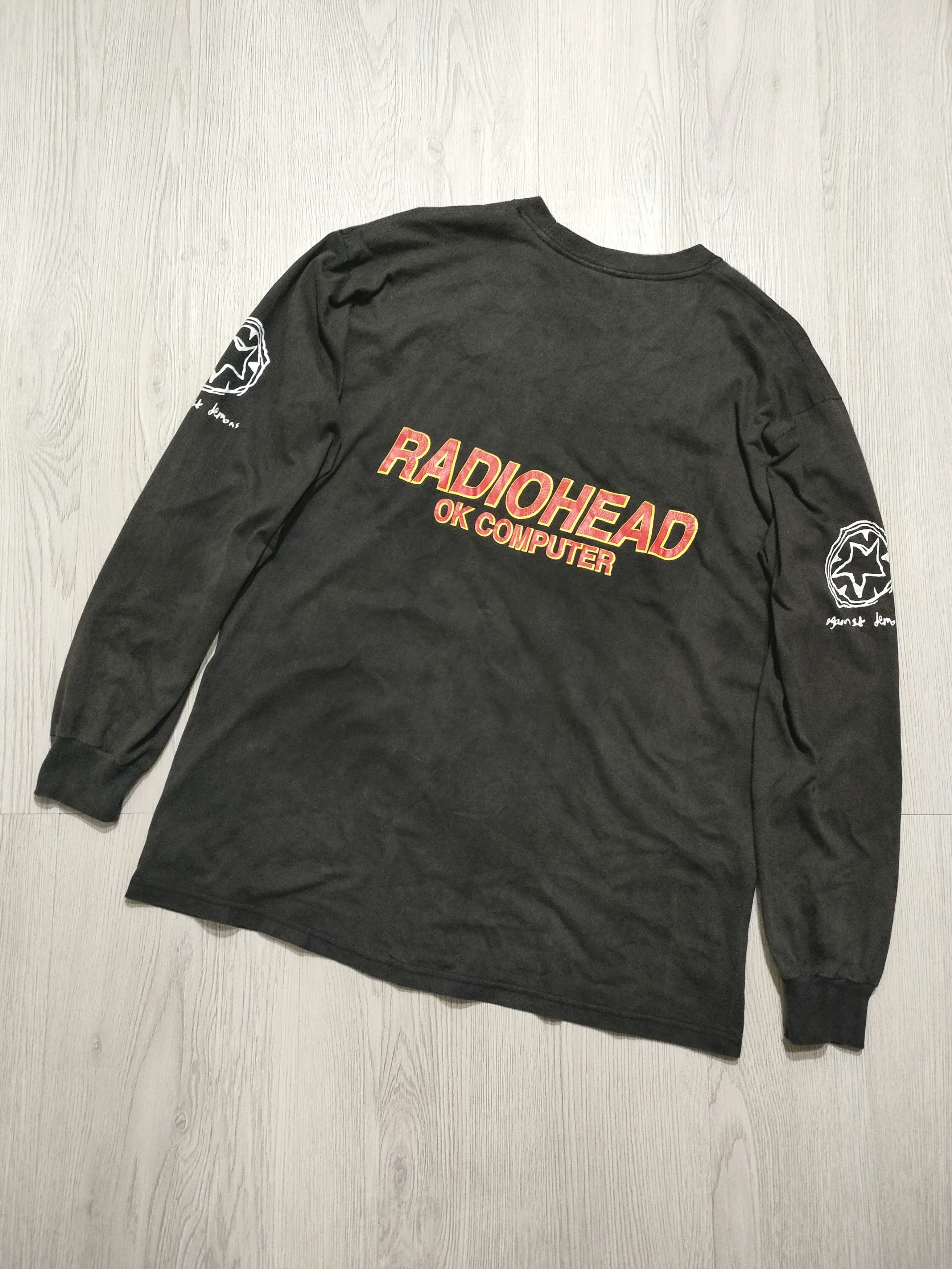 Band Tees 90s RADIOHEAD 'OK COMPUTER' Vintage Tour Tee Size US XL / EU 56 / 4 - 19 Thumbnail