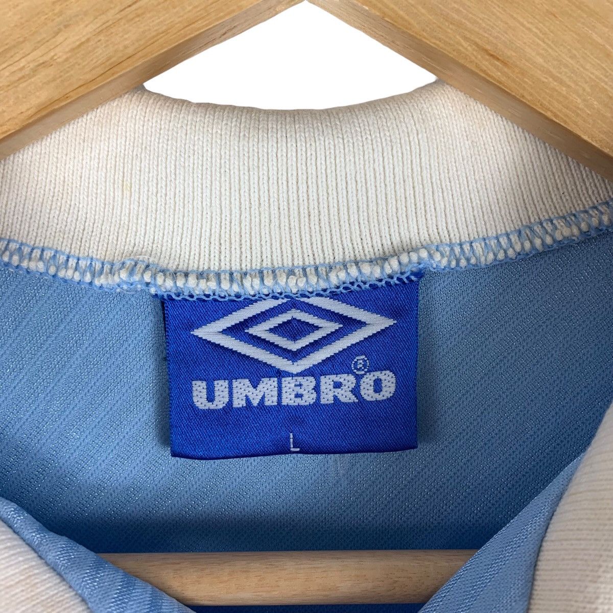 Umbro × Vintage Vintage 90s LAZIO Home umbro jersey Size US L / EU 52-54 / 3 - 3 Thumbnail