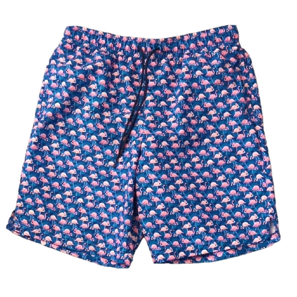 Jos. A. Bank Con.Struct By Jos. A. Banks Flamingo Swim Shorts Size Medium Size US 31 - 1 Thumbnail