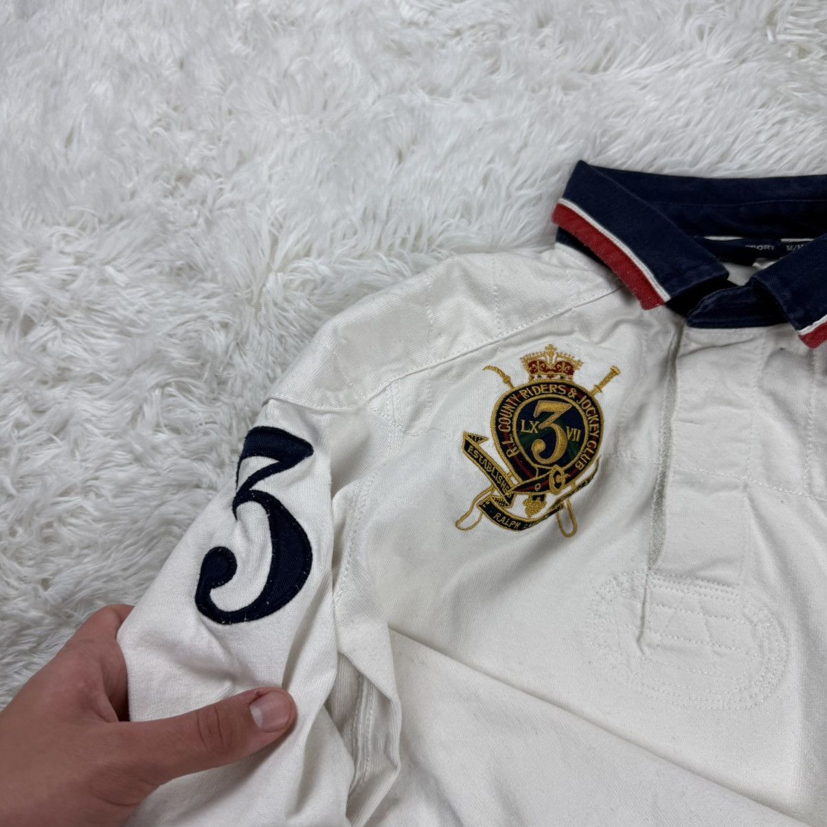Vintage Polo Ralph Lauren Vintage Club Sweatshirt 00s Streetwear Size US S / EU 44-46 / 1 - 10 Thumbnail