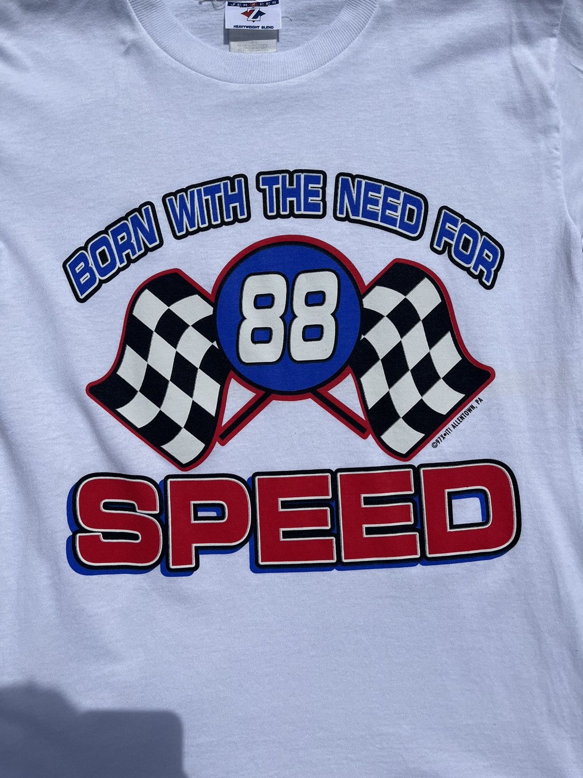 Jerzees × NASCAR × Vintage Vintage 90s Jerzees NASCAR Dale Jarret Need For Speed Shirt Size US S / EU 44-46 / 1 - 2 Thumbnail