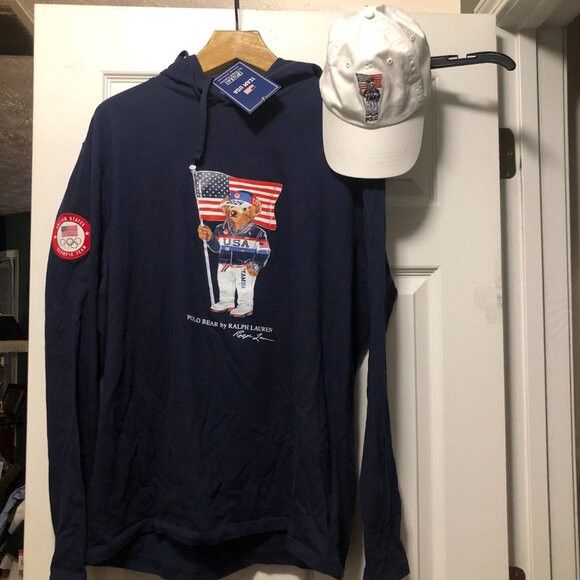 Polo Ralph Lauren polo ralph lauren team usa 2024 men's new hoodie&hat size:L Size US L / EU 52-54 / 3 - 2 Thumbnail