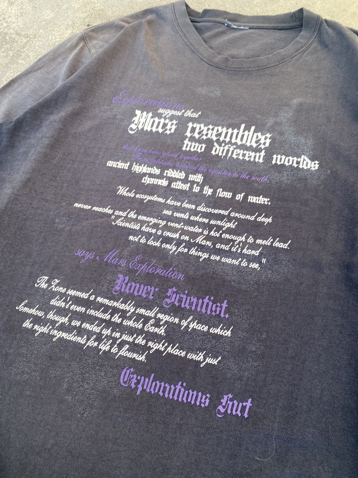If Six Was Nine Sun Faded Japanese Brand Wild Poems Gothic Goa Punk Tees Size US L / EU 52-54 / 3 - 3 Thumbnail