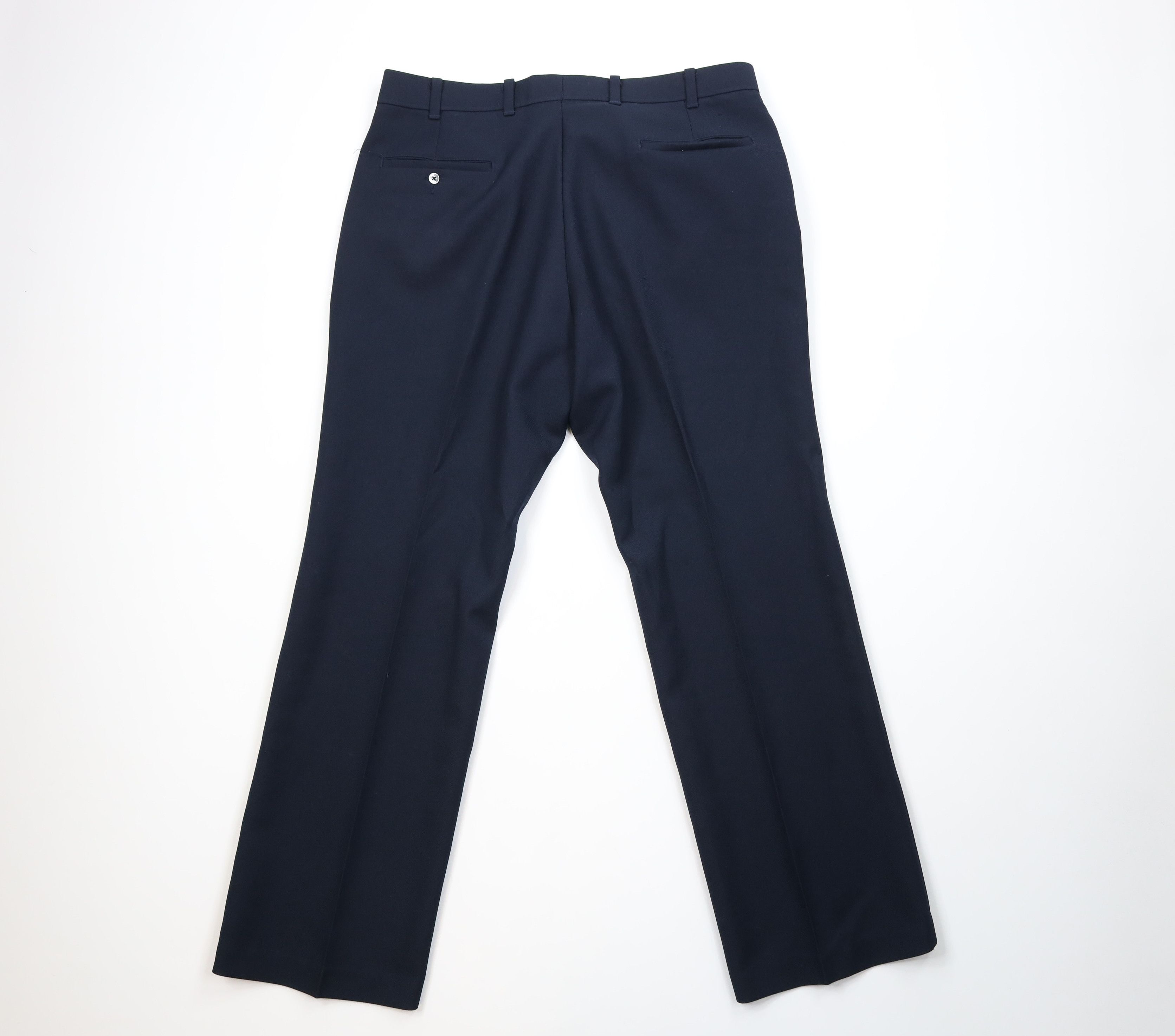 Levi's Vintage 70s Levis Knit Flared Wide Leg Chino Pants Blue USA Size US 36 / EU 52 - 8 Thumbnail