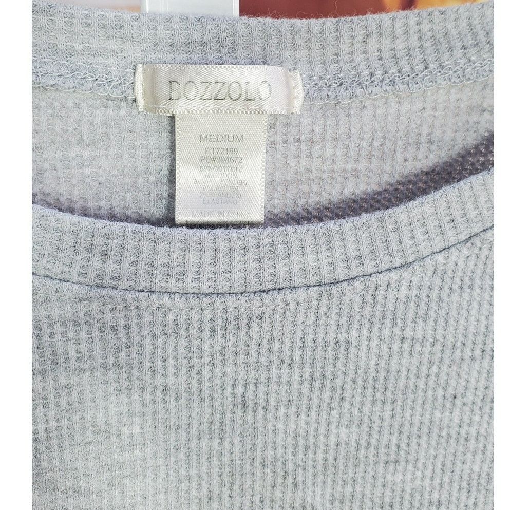 Other Bozzolo Gray Ribbed Crop Long Sleeve Top Medium Size M / US 6-8 / IT 42-44 - 4 Thumbnail