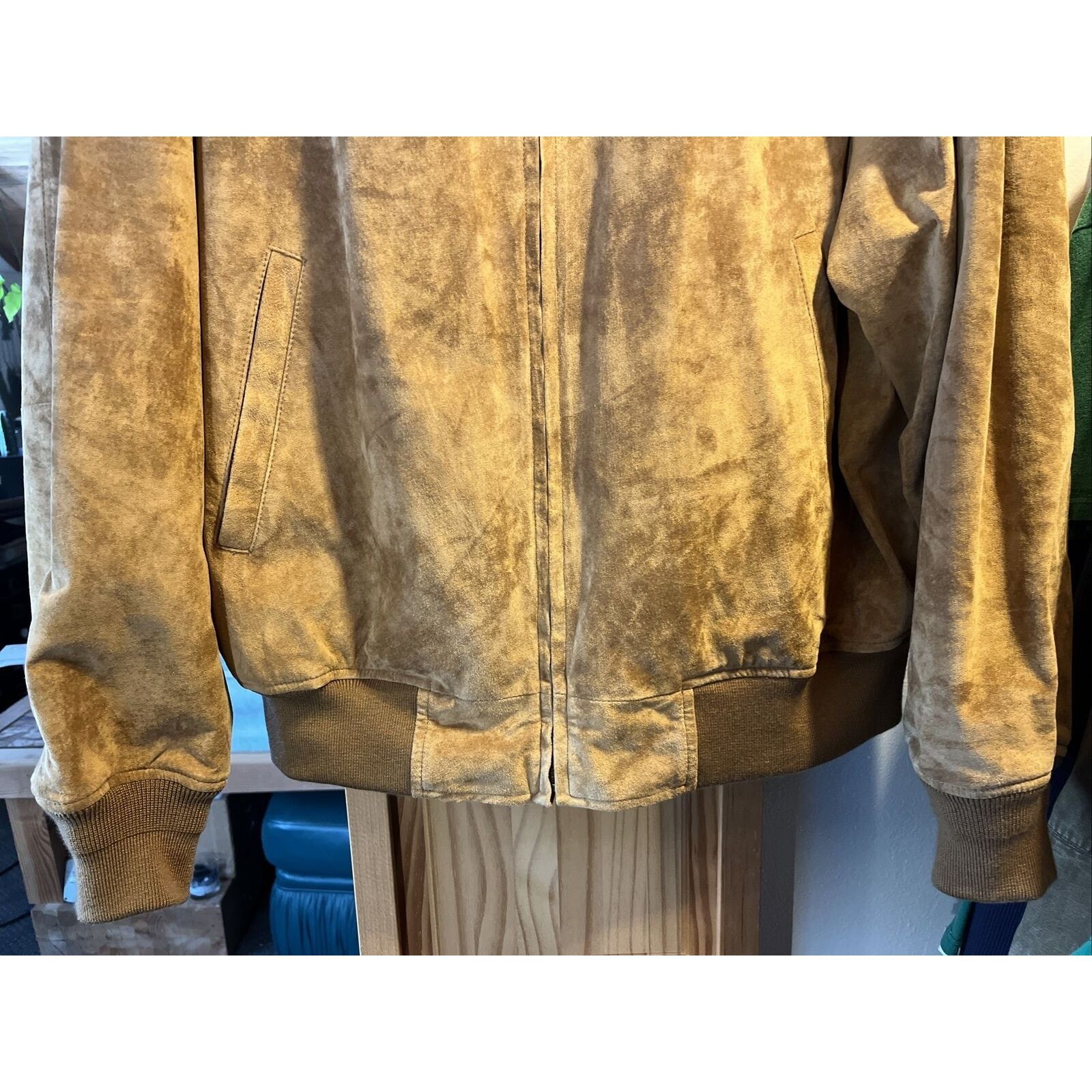 Other Landing Leather Men’s XXL Brown Suede Leather Bomber Jacket Size US XXL / EU 58 / 5 - 5 Thumbnail