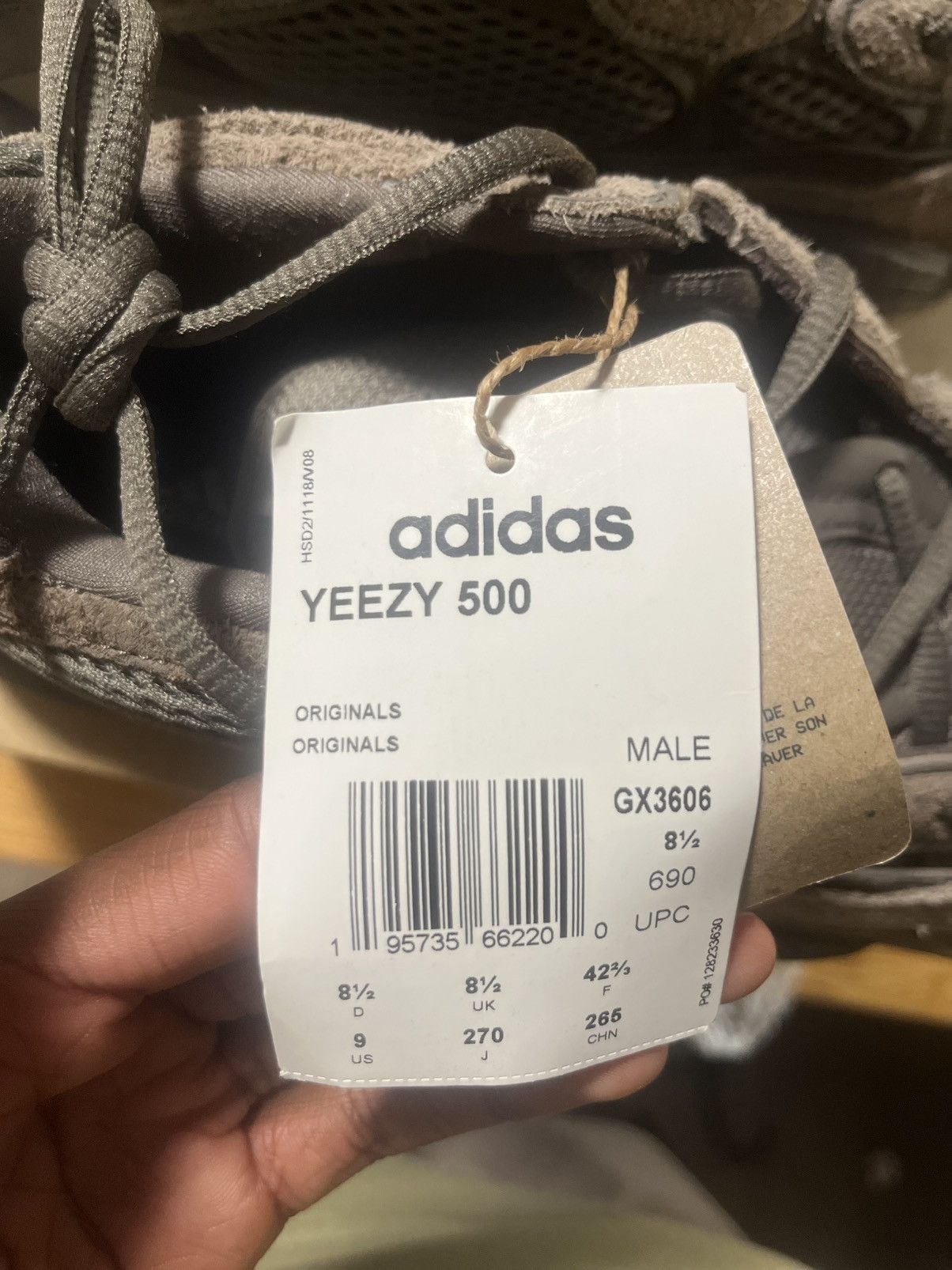 Adidas Yeezy 500 Clay Brown Size US 9 / EU 42 - 6 Thumbnail